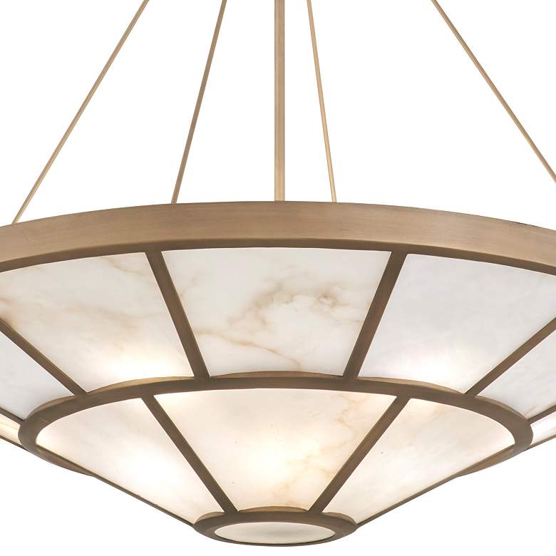 Image 3 Metropolitan Istria 12-Light 36-in Ashen Gold Pendant with ALABASTER Shade more views