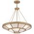 Metropolitan Istria 8-Light 28-in Ashen Gold Pendant with ALABASTER Shade