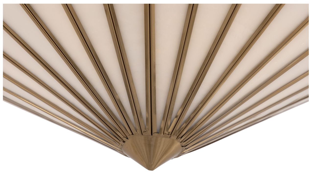 Image 5 Metropolitan Jaxen 3-Light 24.5-in Legacy Brass Pendant with Glass Shade more views