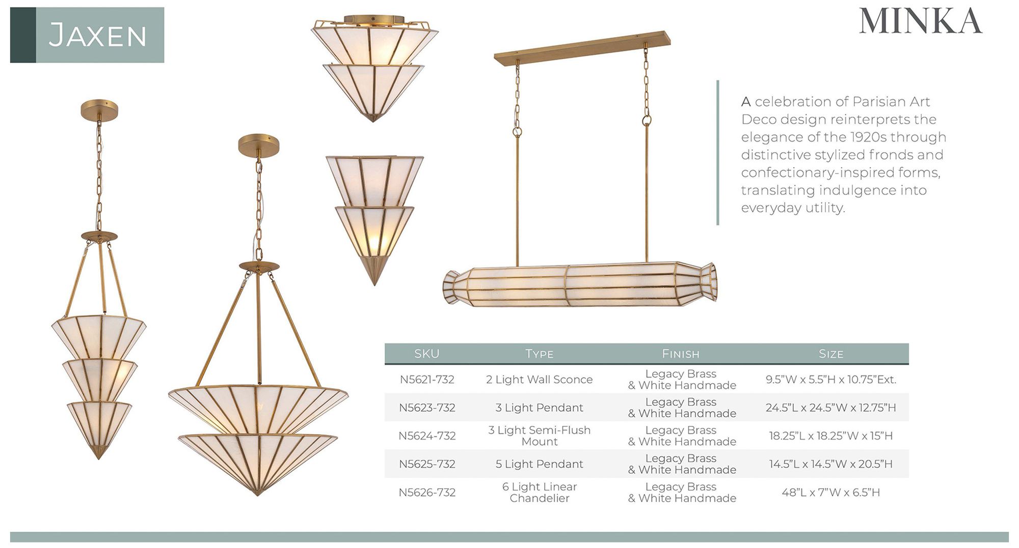 Metropolitan Jaxen 3-Light 24.5-in Legacy Brass Pendant with Glass Shade