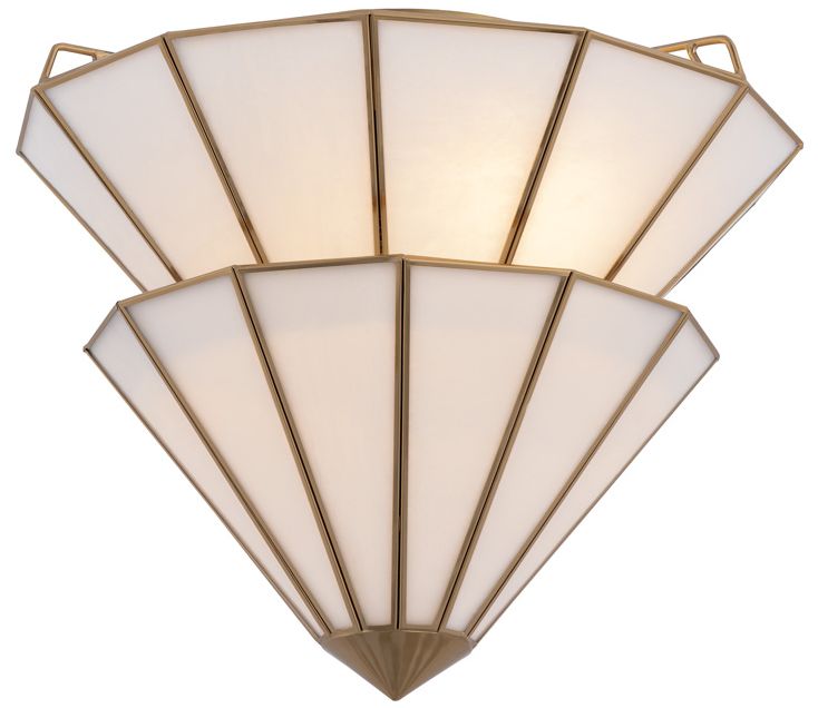 Image 6 Metropolitan Jaxen 3-Lt 17.75-in Legacy Brass Semi-Flush with Glass Shade more views