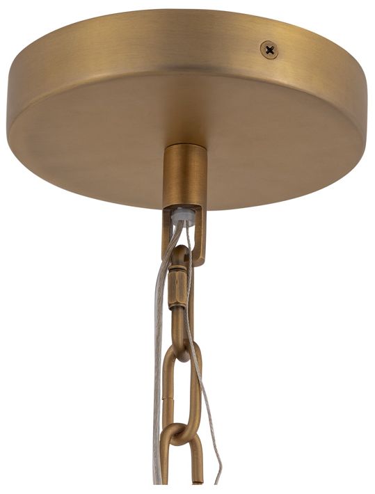 Image 7 Metropolitan Jaxen 5-Light 14.25-in Legacy Brass Pendant with Glass Shade more views