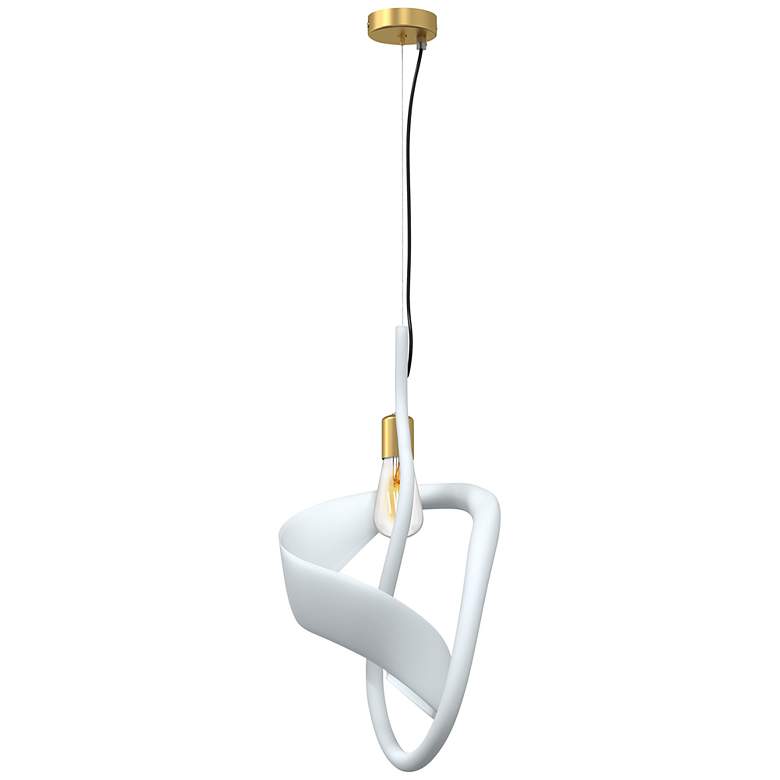 Image 2 Metropolitan Jaxy 1-Light 11.8-in Gold Pendant with Bohemia Crystal Shades