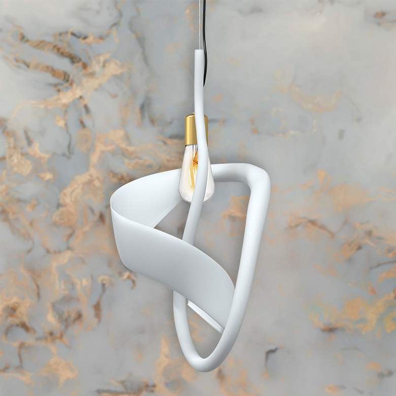 Image 1 Metropolitan Jaxy 1-Light 11.8-in Gold Pendant with Bohemia Crystal Shades