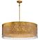 Metropolitan Kingsmont 32"W Glitz Gold Leaf Pendant Light