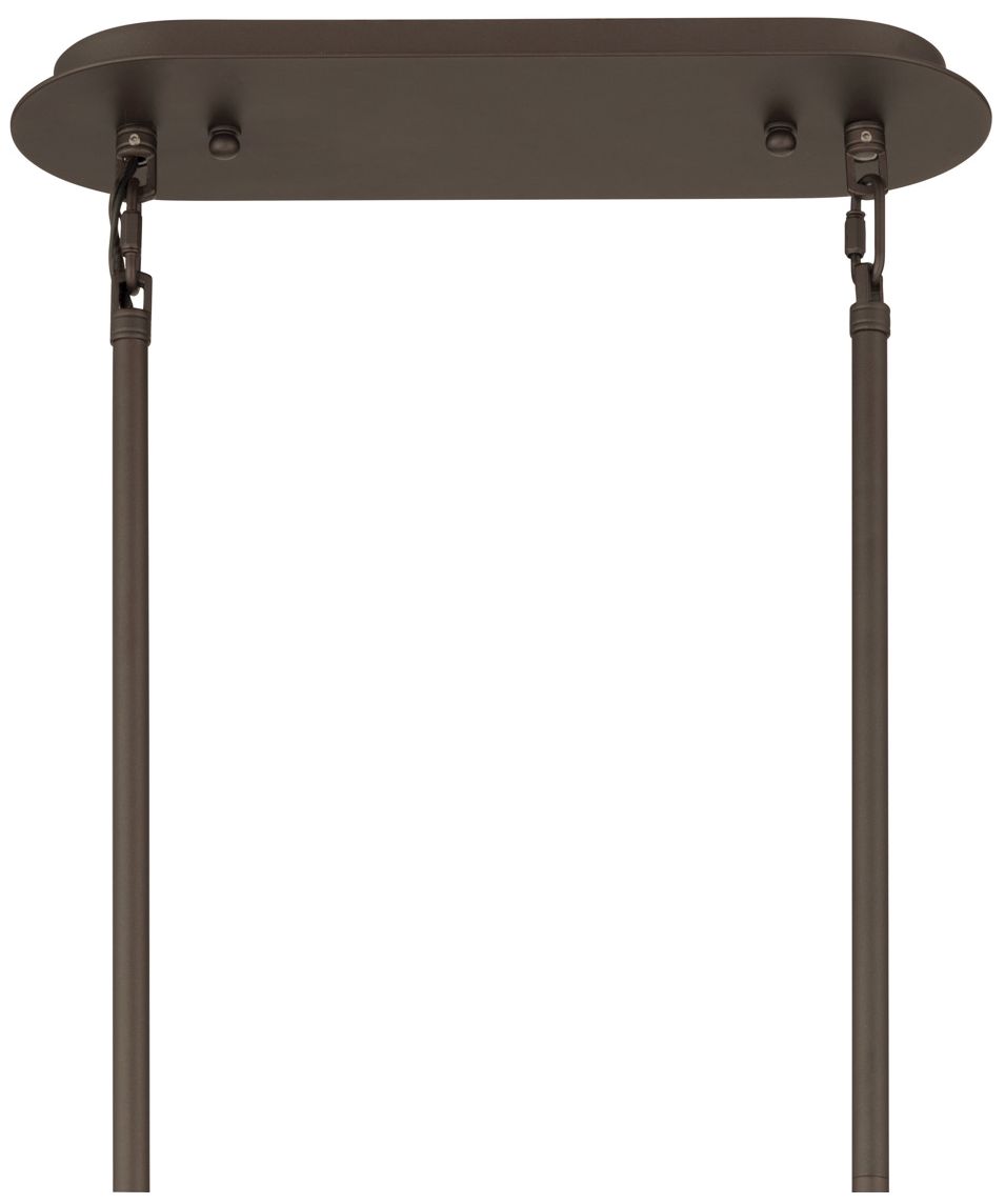 Image 6 Metropolitan Lenora 10-Lt 47-in Dark Bronze Linear Chandelier with Shades more views