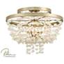 2_Metropolitan Lighting Stonybrook 30" Gold and Quartz Ceiling Light