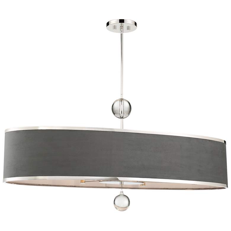 Image 1 Metropolitan Luxor 6-Light 44-in Polished Nickel Indoor Island Chandelier