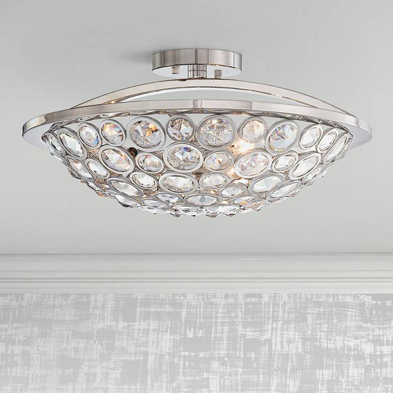 Image 1 Metropolitan Magique 18" Wide Crystal Ceiling Light