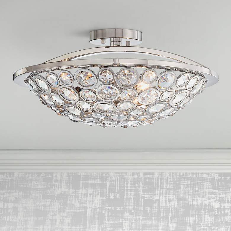 Image 1 Metropolitan Magique 18 inch Wide Crystal Ceiling Light