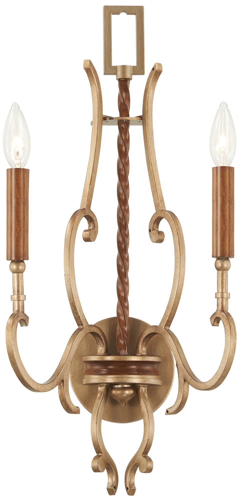 Metropolitan Magnolia Manor 12-Lt 42-in Gold and Distress Bronze Chandelier
