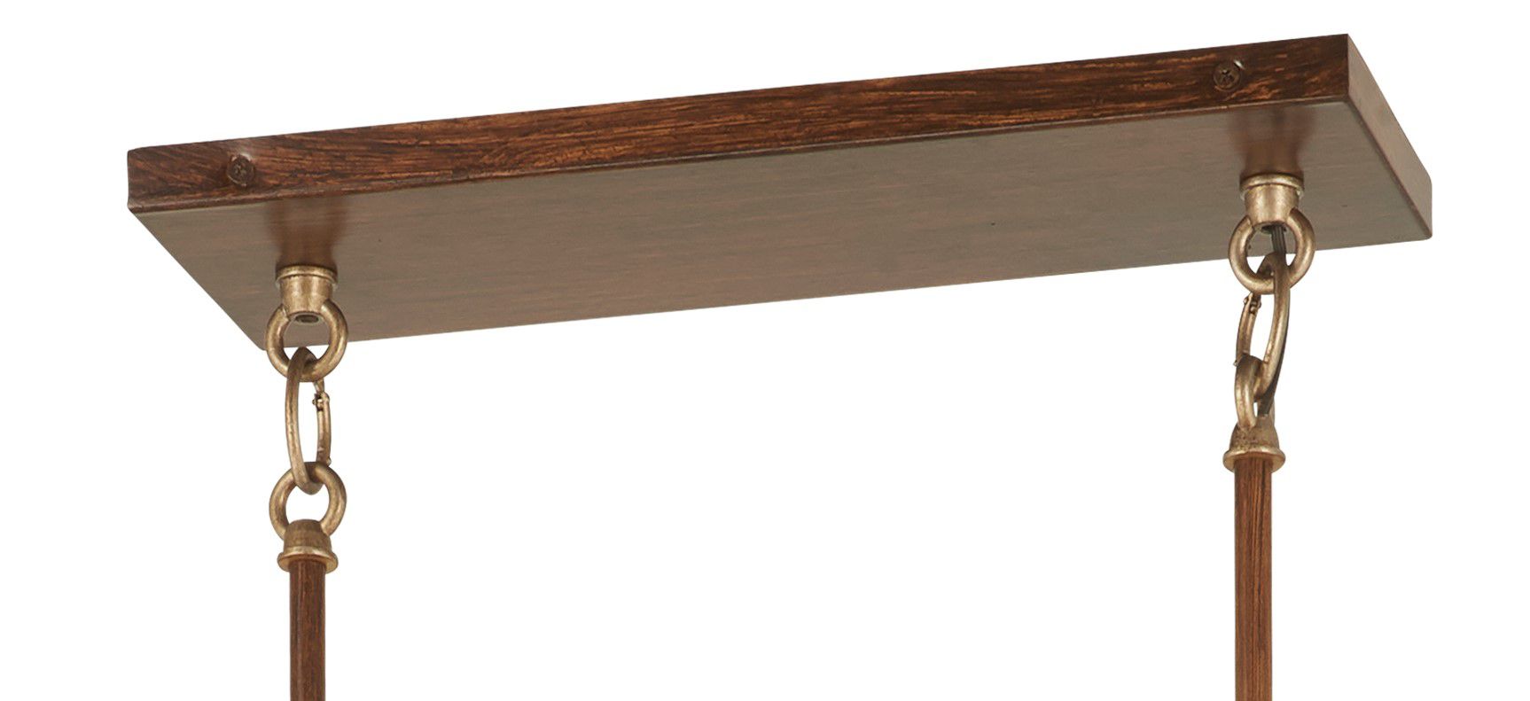 Image 5 Metropolitan Magnolia Manor 6-Light Pale Gold and Bronze Linear Chandelier more views