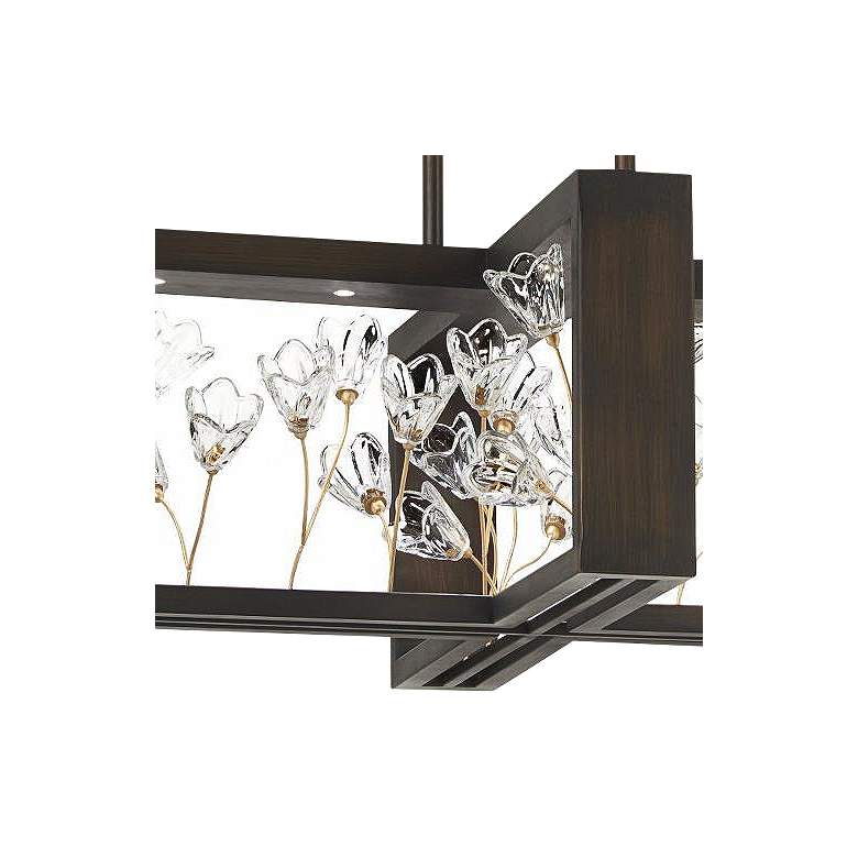 Image 3 Metropolitan Maison Des Fleurs 30" Wide Bronze 4-Light LED Chandelier more views