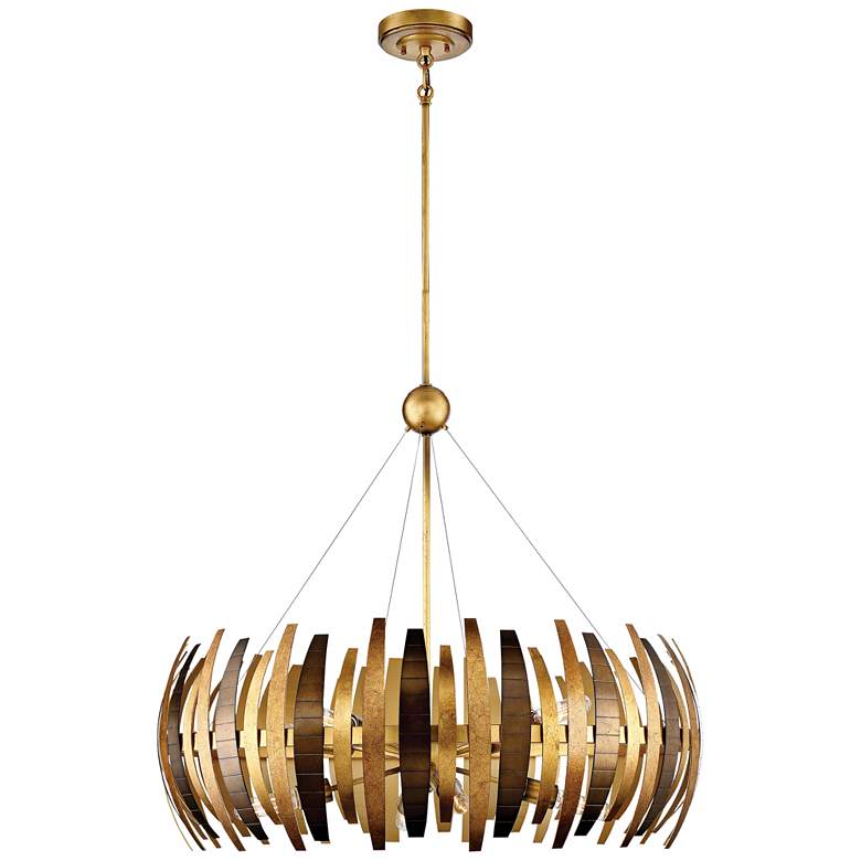 Image 2 Metropolitan Manitou 34 inch Wide 8-Light Ardor Gold Pendant Light