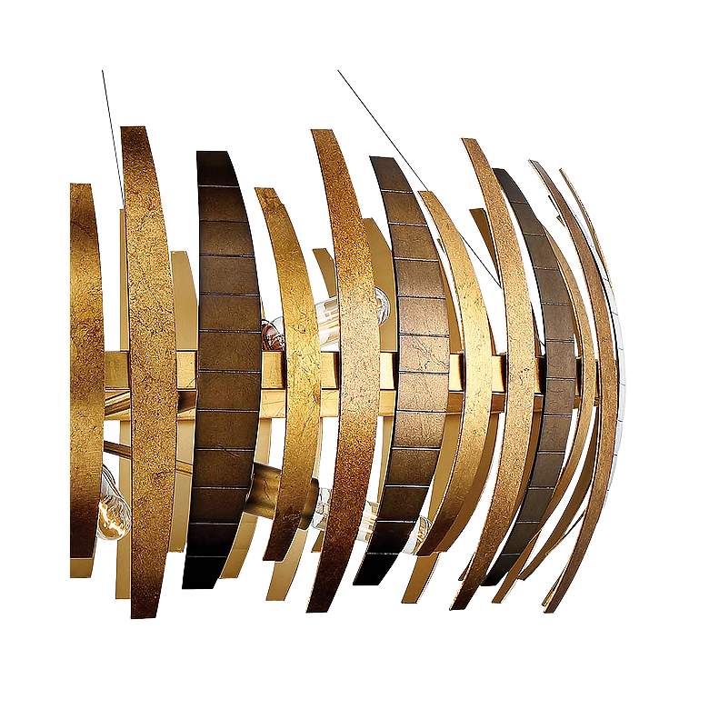 Image 3 Metropolitan Manitou 34" Wide 8-Light Ardor Gold Pendant Light more views