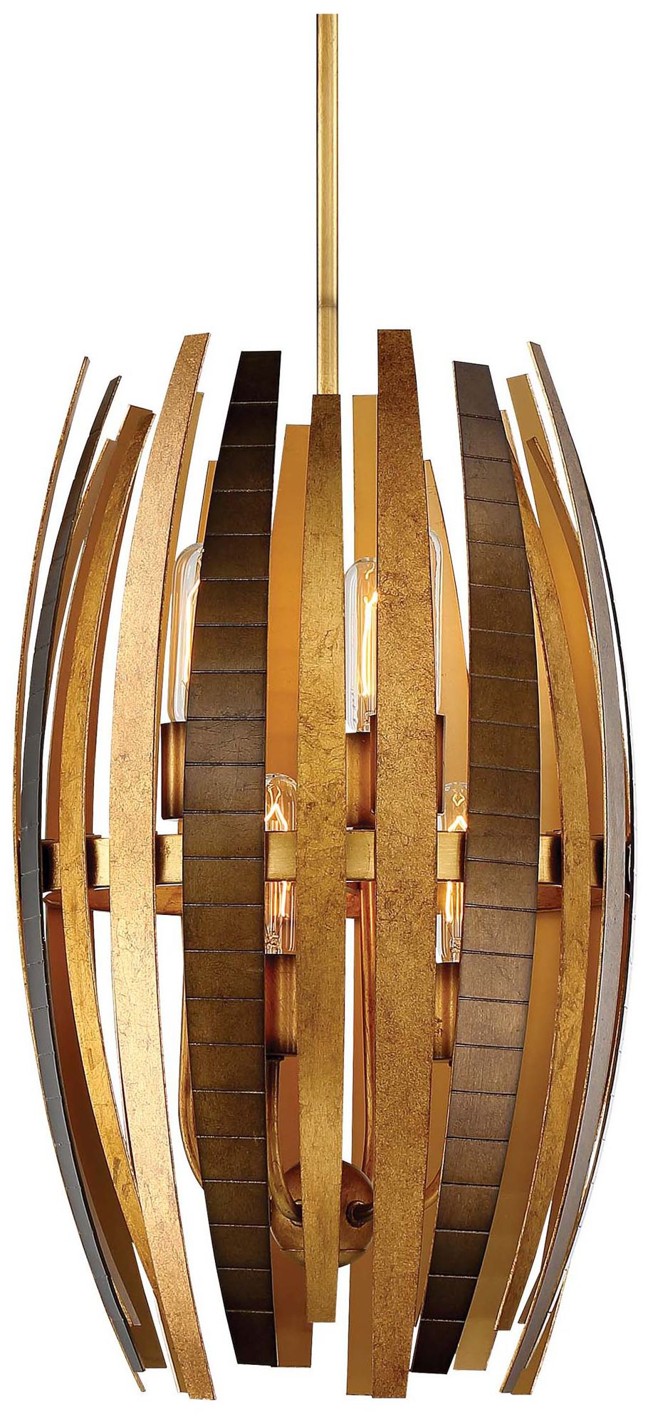 Image 2 Metropolitan Manitou 6-Light 13.25-in Ardor Gold Indoor Pendant more views