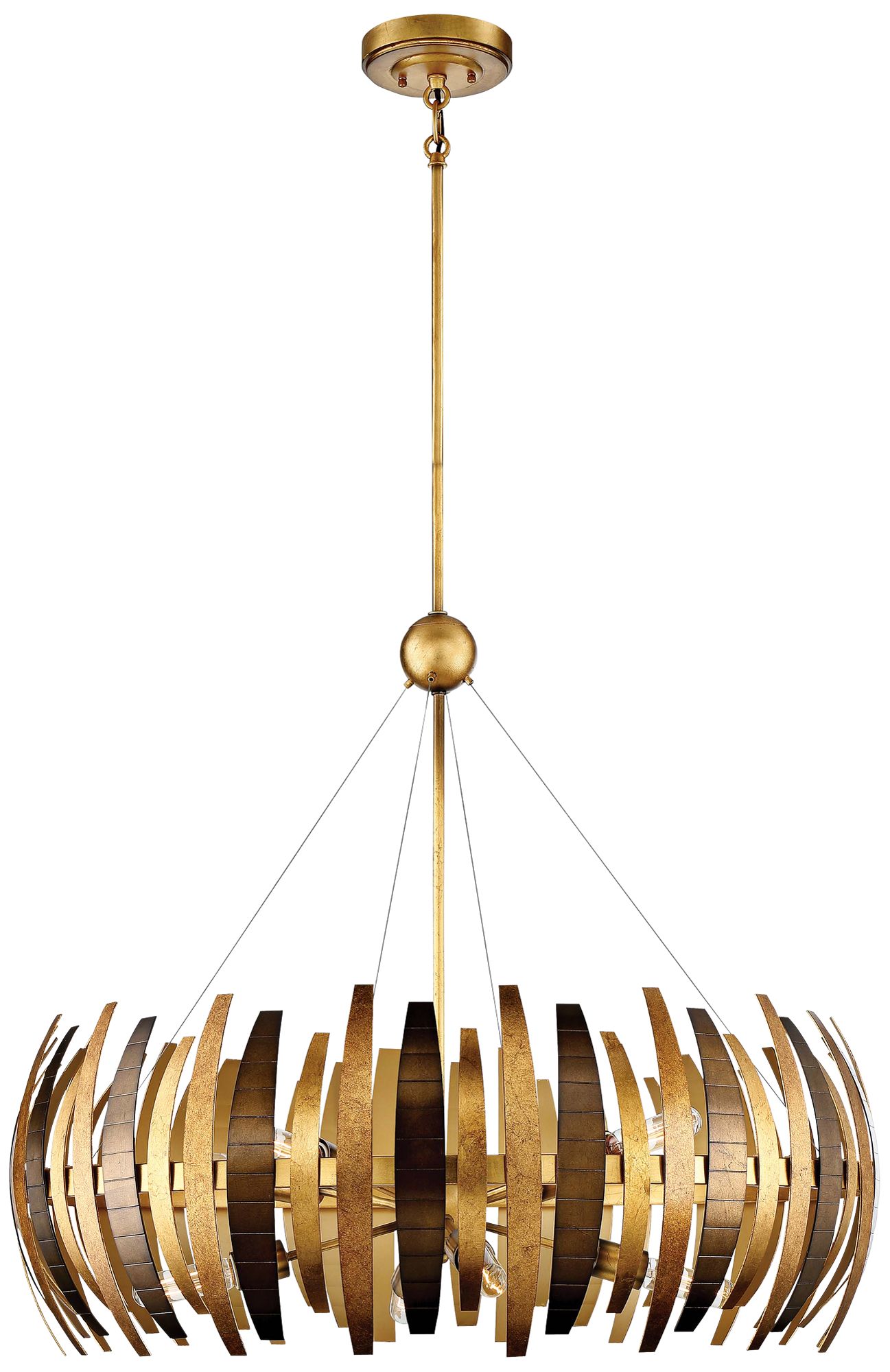 Metropolitan Manitou 8-Light 34-in Ardor Gold Chandelier