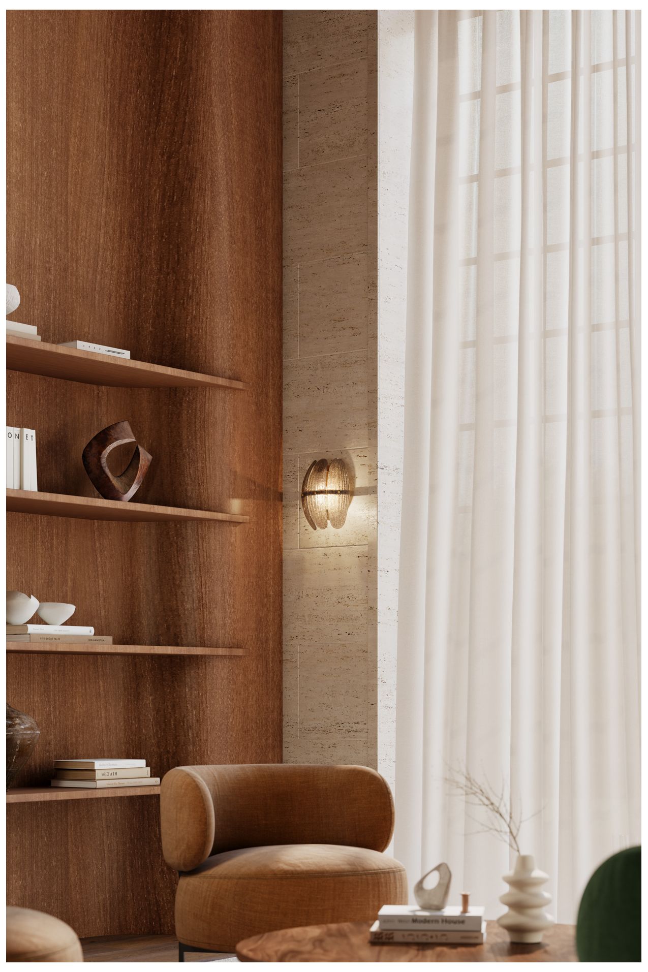 Image 4 Metropolitan Marclaire 1-Lt 9.75-in Brass Wall Sconce with Grey Glass Shade more views