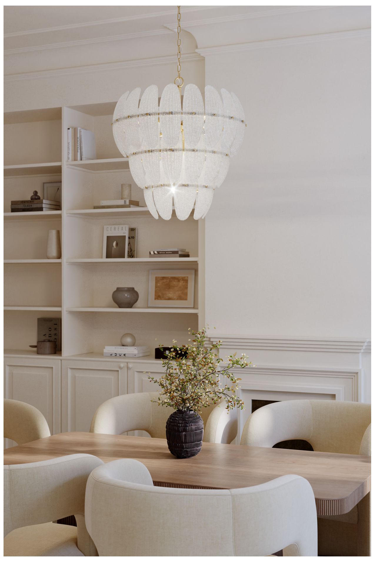 Image 4 Metropolitan Marclaire 11-Lt 26.5-in Brass Pendant with Clear Glass Shades more views