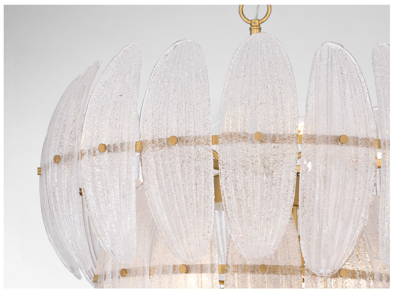 Image 5 Metropolitan Marclaire 11-Lt 26.5-in Brass Pendant with Clear Glass Shades more views