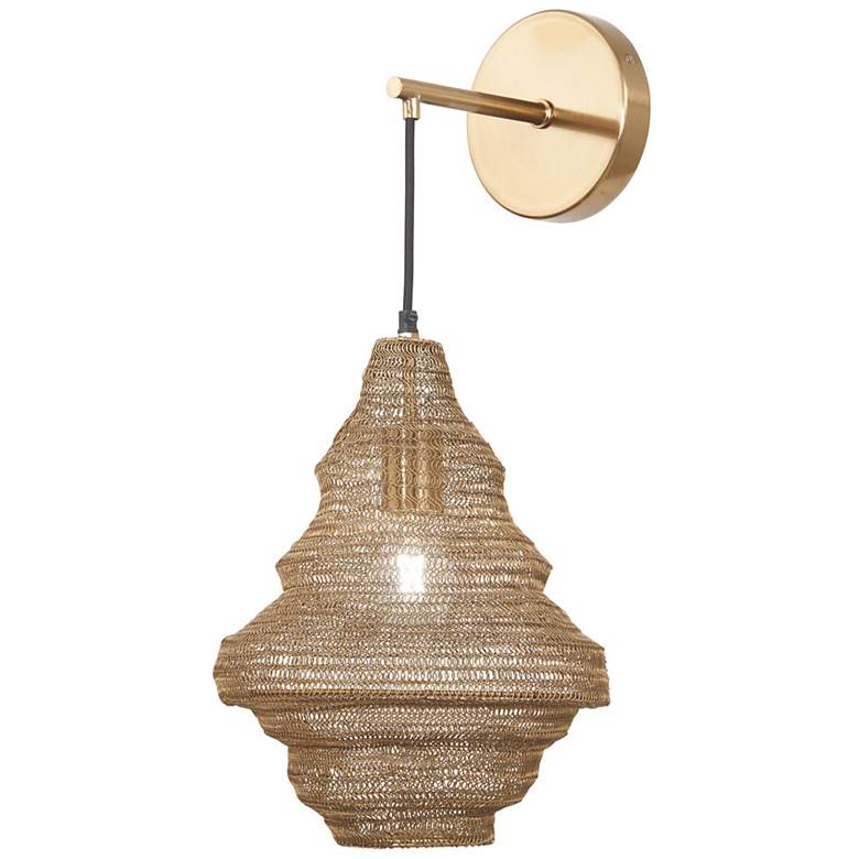 Image 2 Metropolitan Marseille 24 1/4" High Gilded Brass Wall Sconce