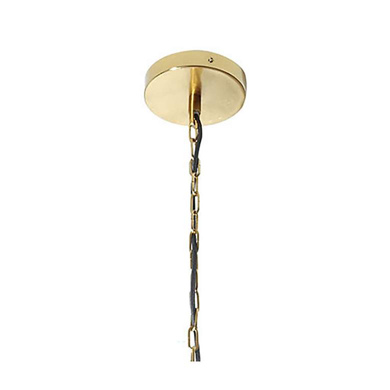 Image 5 Metropolitan Marseille 34" Wide Gilded Brass 3-Light Pendant more views