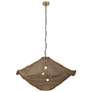 6_Metropolitan Marseille 44" Wide Gilded Brass 3-Light Pendant more views