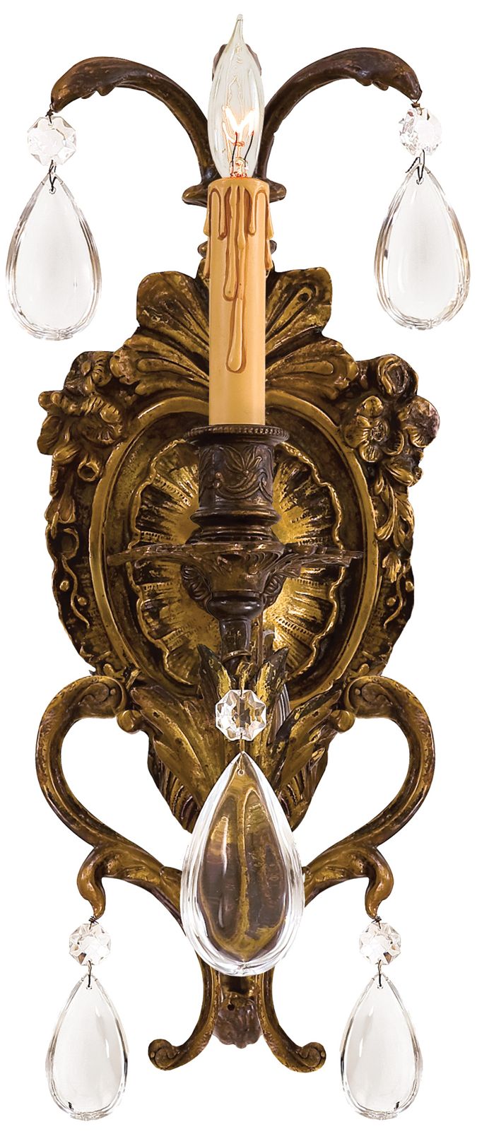 Image 4 Metropolitan Metro 1-Light 19-in Antique Bronze Patina Wall Sconce more views