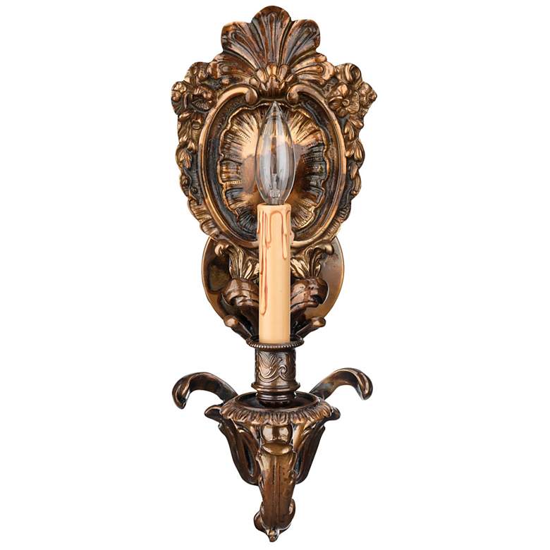 Image 1 Metropolitan Metro 1-Light 7-in Oxide Brass Wall Sconce