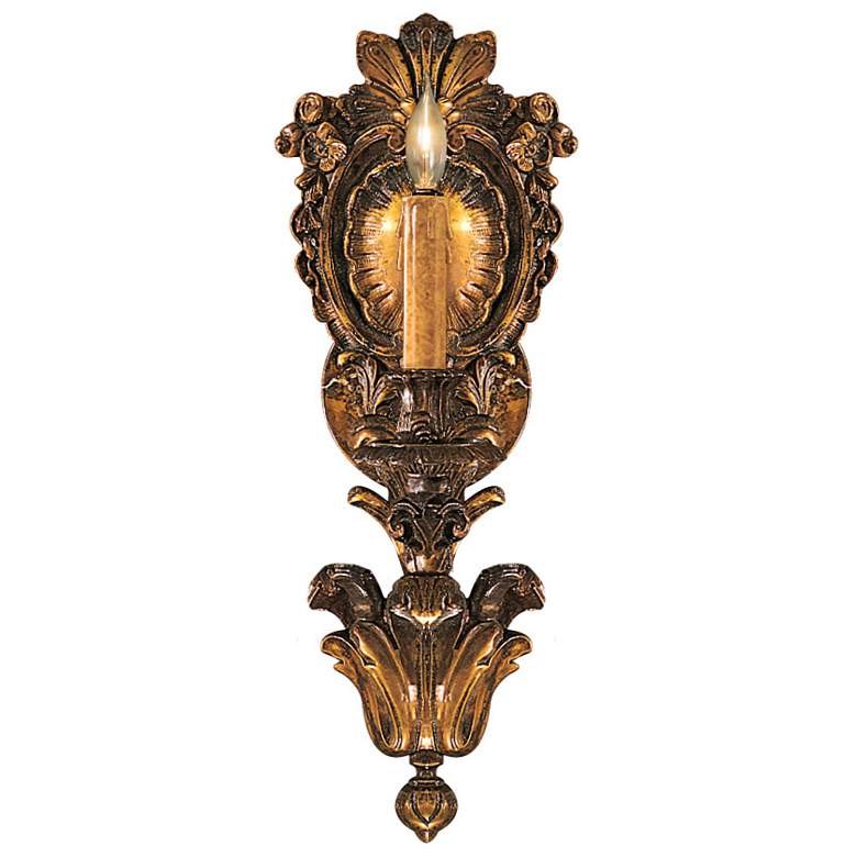 Image 2 Metropolitan Metro 1-Light 7-in Oxide Brass Wall Sconce more views