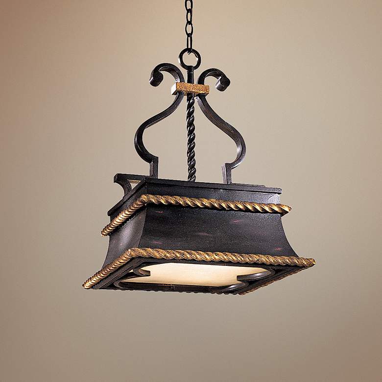 Image 1 Metropolitan Montparnasse 17" Wide French Black Pendant