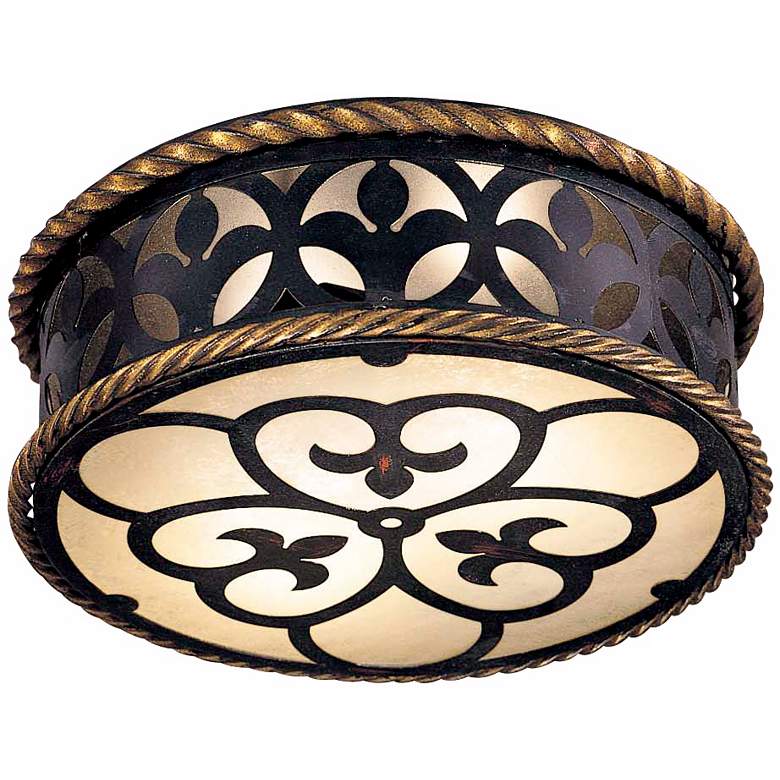 Image 1 Metropolitan Montparnasse Black 15 1/2 inch Wide Ceiling Light