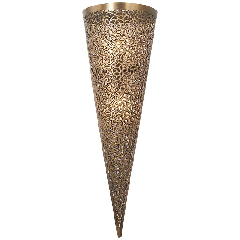 Image 1 Metropolitan Moradabad 2-Light 10-in Gilded Brass Wall Sconce
