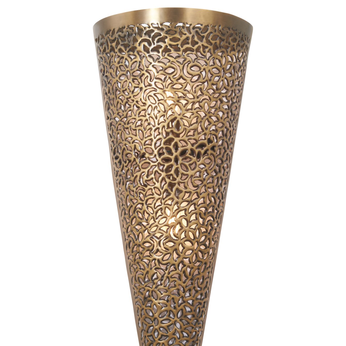 Image 2 Metropolitan Moradabad 2-Lt 10-in Gilded Brass Wall Sconce with Metal Shade more views