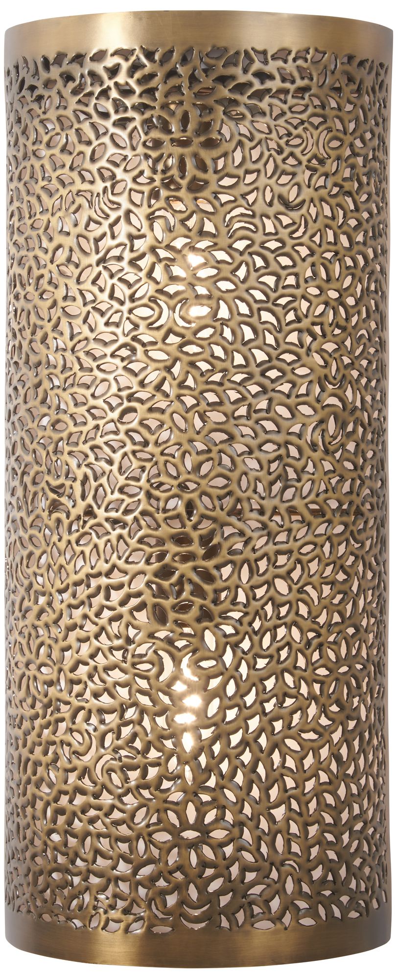 Metropolitan Moradabad 2-Lt 10-in Gilded Brass Wall Sconce with Metal Shade