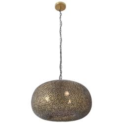 Metropolitan Moradabad 25 1/2"W Gilded Brass 3-Light Pendant