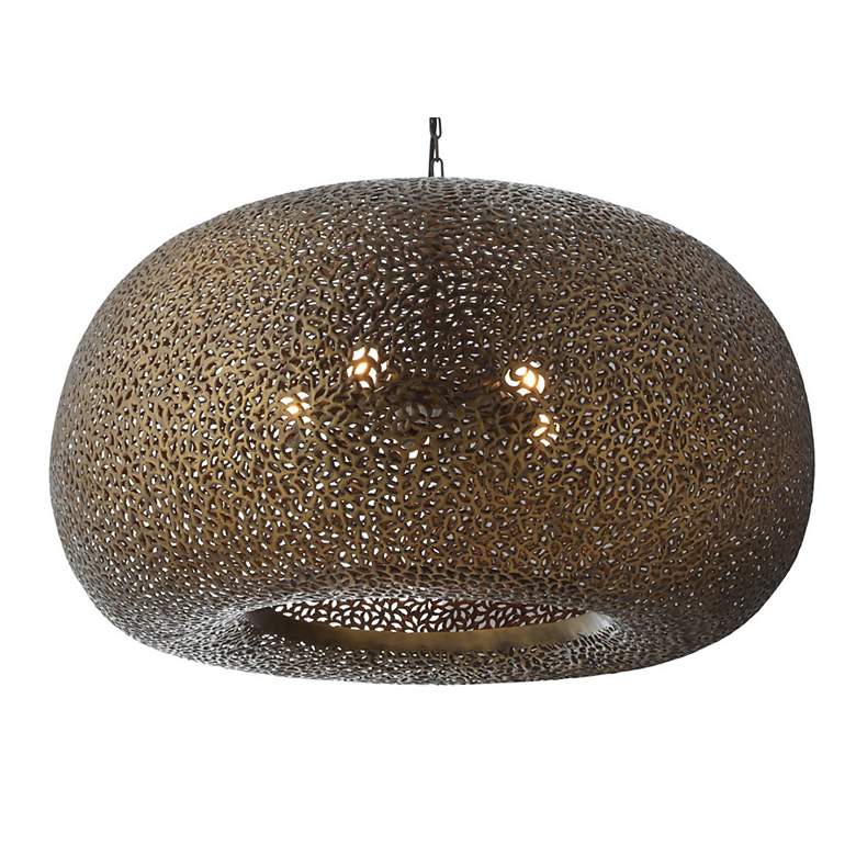Image 4 Metropolitan Moradabad 5-Light 35-in Gilded Brass Pendant more views