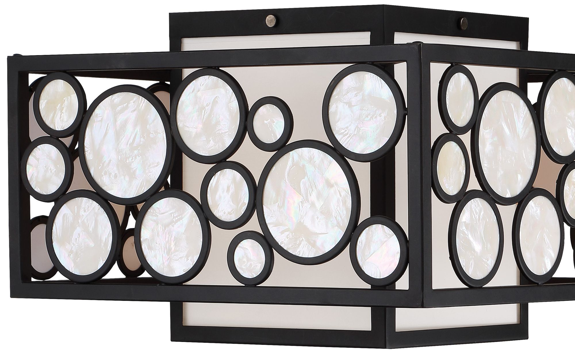 Image 2 Metropolitan Mosaic 2-Light Oil Rubbed Bronze Flush Mount more views