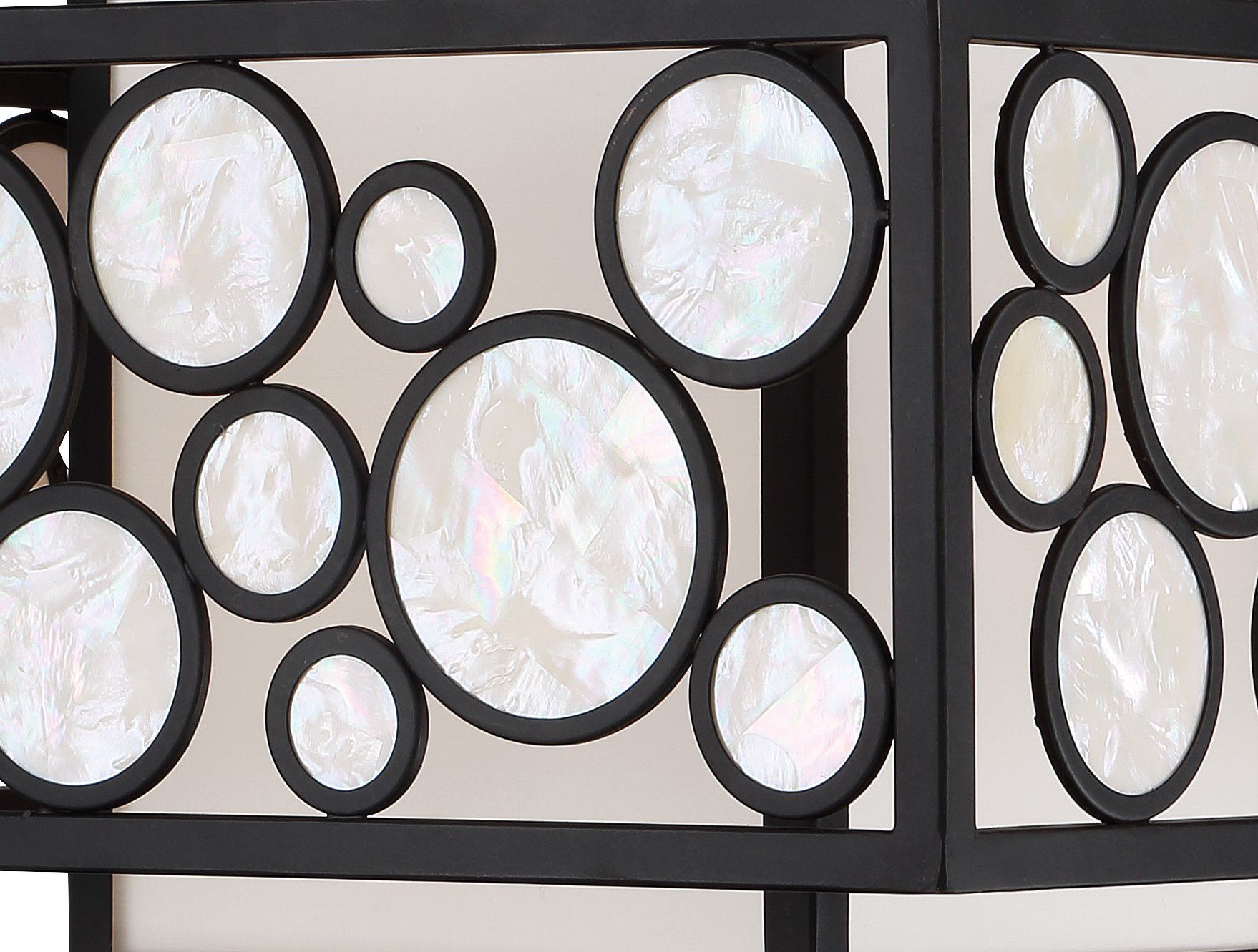 Image 3 Metropolitan Mosaic 2-Light Oil Rubbed Bronze Flush Mount more views