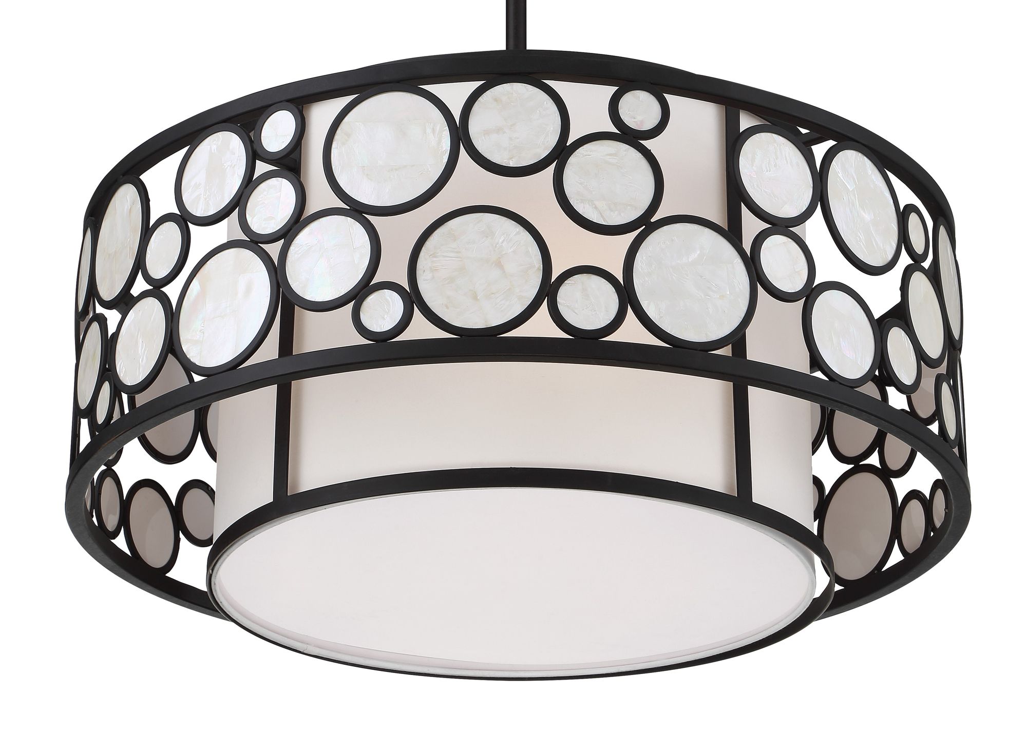 Image 3 Metropolitan Mosaic - 4 Light Oil Rubbed Bronze Pendant more views