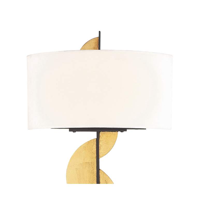 Image 2 Metropolitan Navia 27 1/2" High Gold Leaf LED Wall Sconce more views