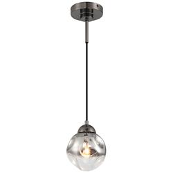Metropolitan Neveh 1-Light 6-in Gun Metal Mini-Pendant