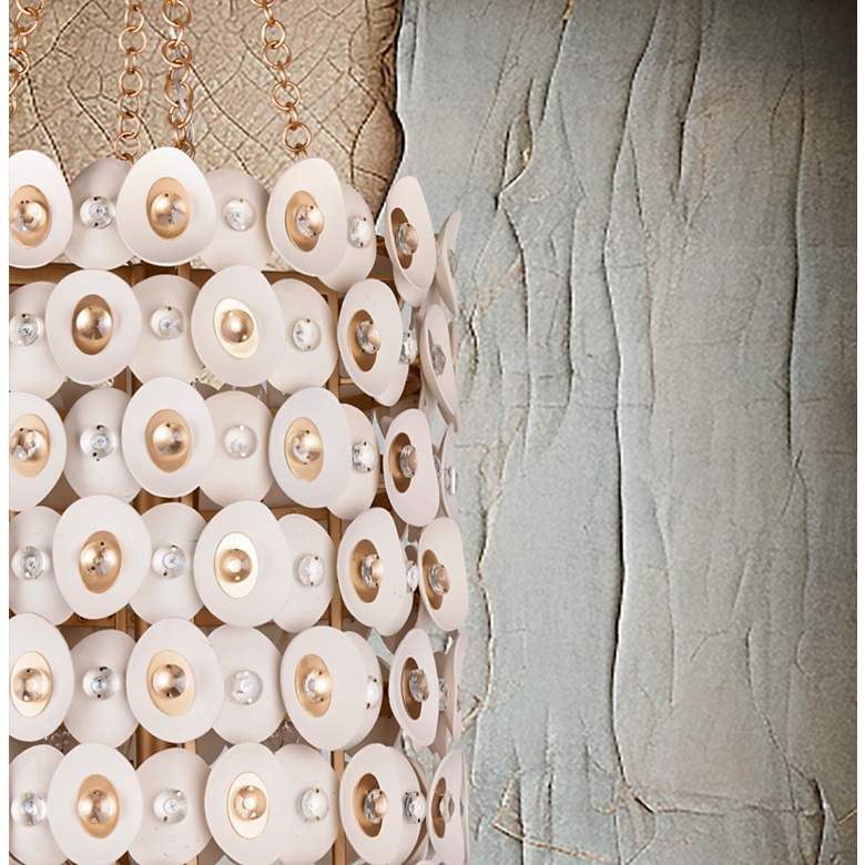Image 6 Metropolitan NIU 12-Light Fawn Gold Foyer Chandelier more views