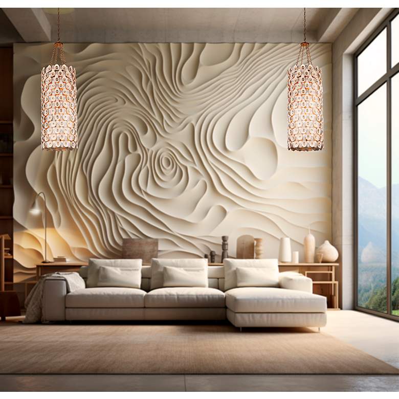 Image 7 Metropolitan NIU 12-Light Fawn Gold Foyer Chandelier more views