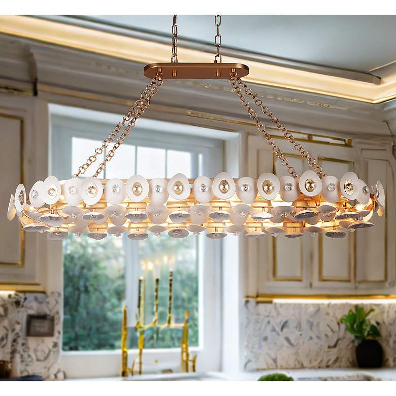 Image 1 Metropolitan NIU 14-Light Fawn Gold Island Chandelier