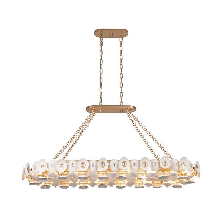 Image 3 Metropolitan NIU 14-Light Fawn Gold Island Chandelier more views