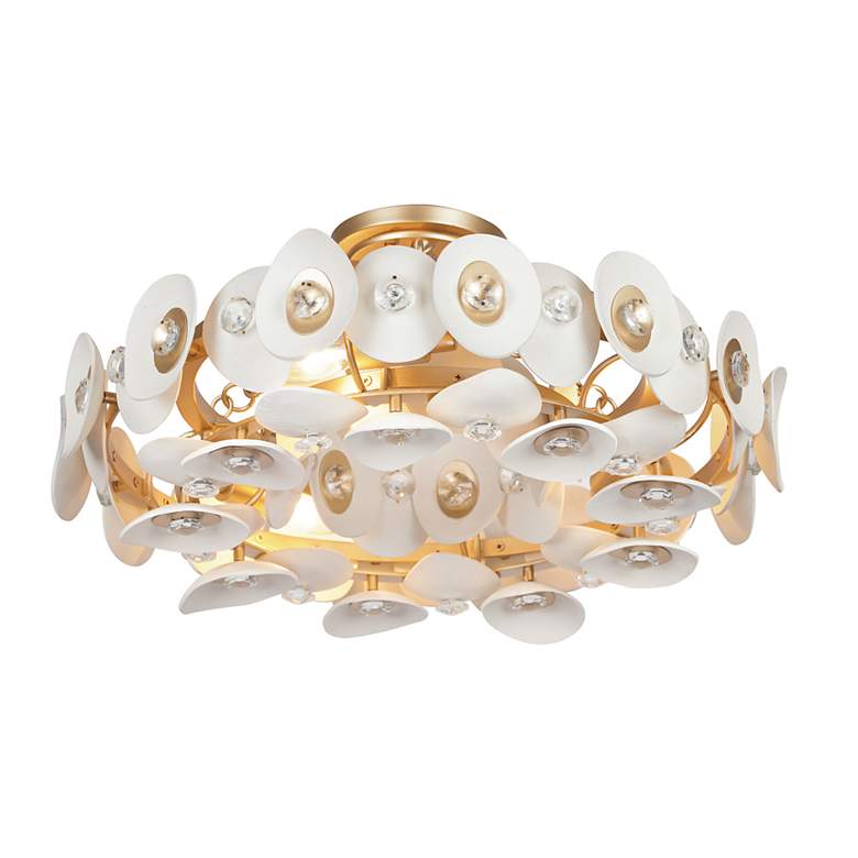 Image 2 Metropolitan NIU 20 1/2" Wide 3-Light Fawn Gold Luxe Ceiling Light more views