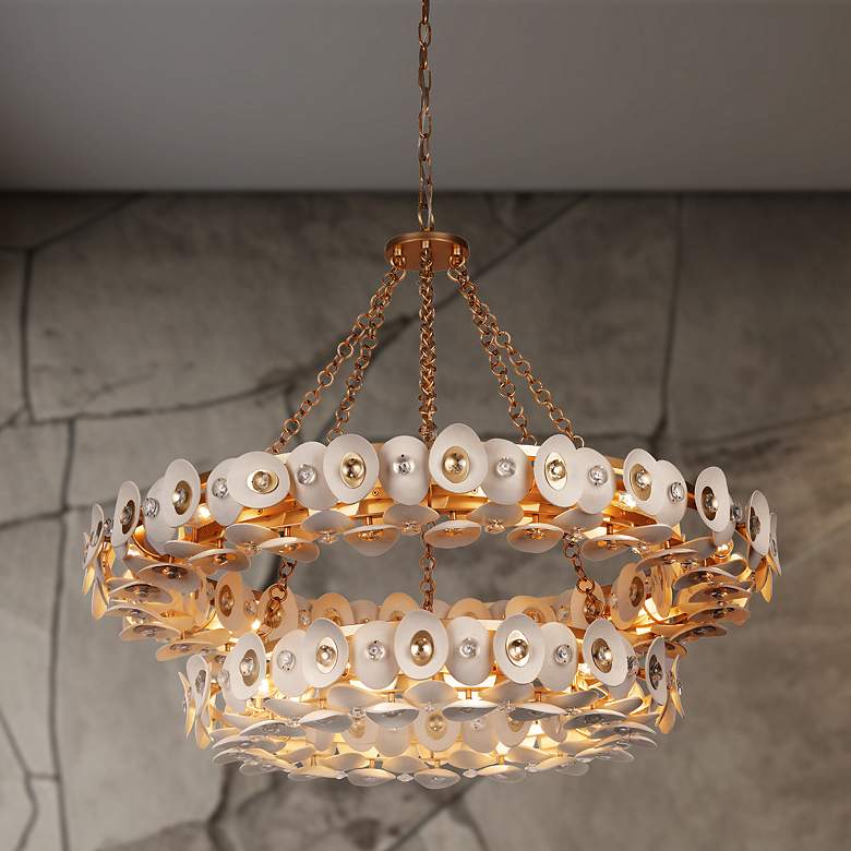 Image 1 Metropolitan NIU 22-Light Fawn Gold Chandelier