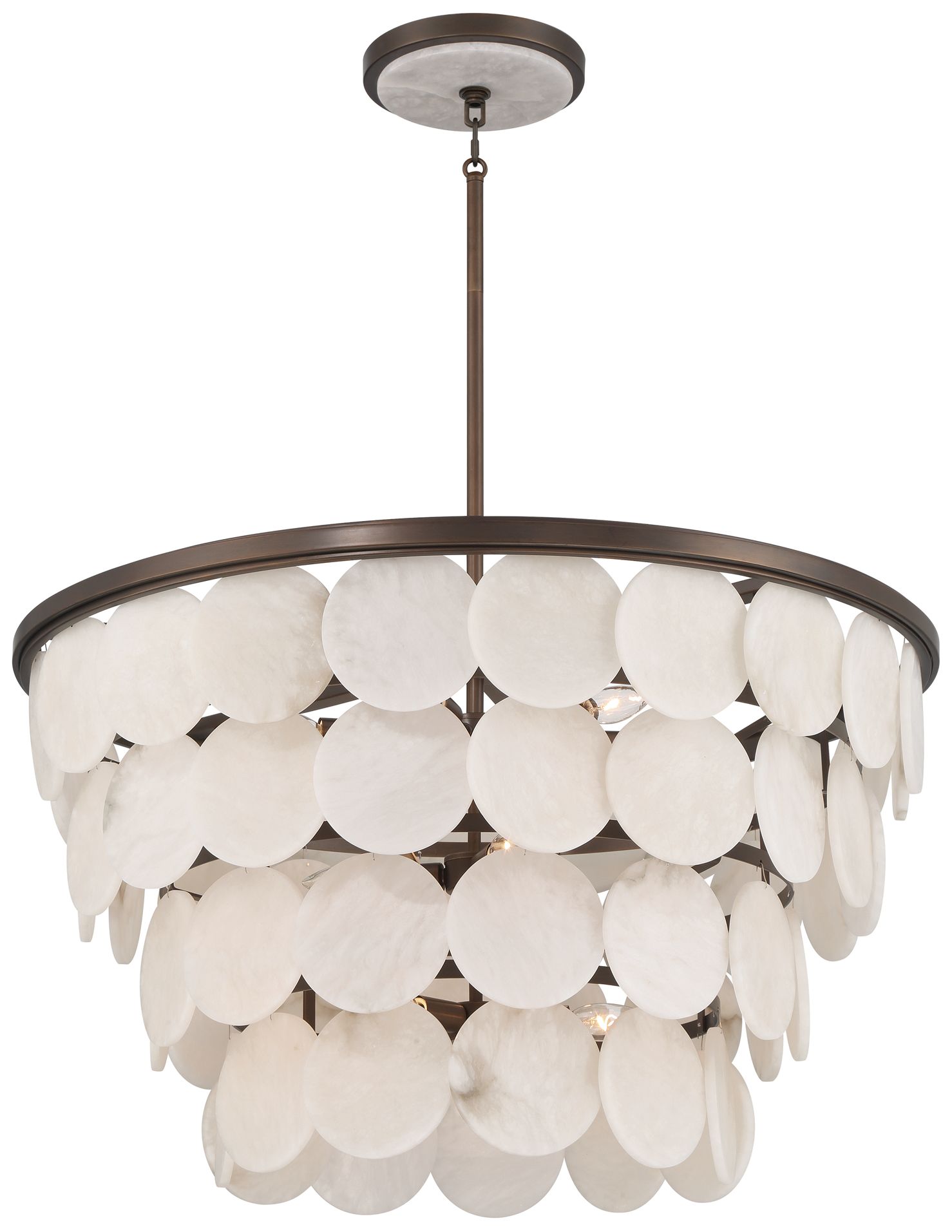 Metropolitan Olyra 12-Light 31.75-in Plated Dark Bronze Pendant