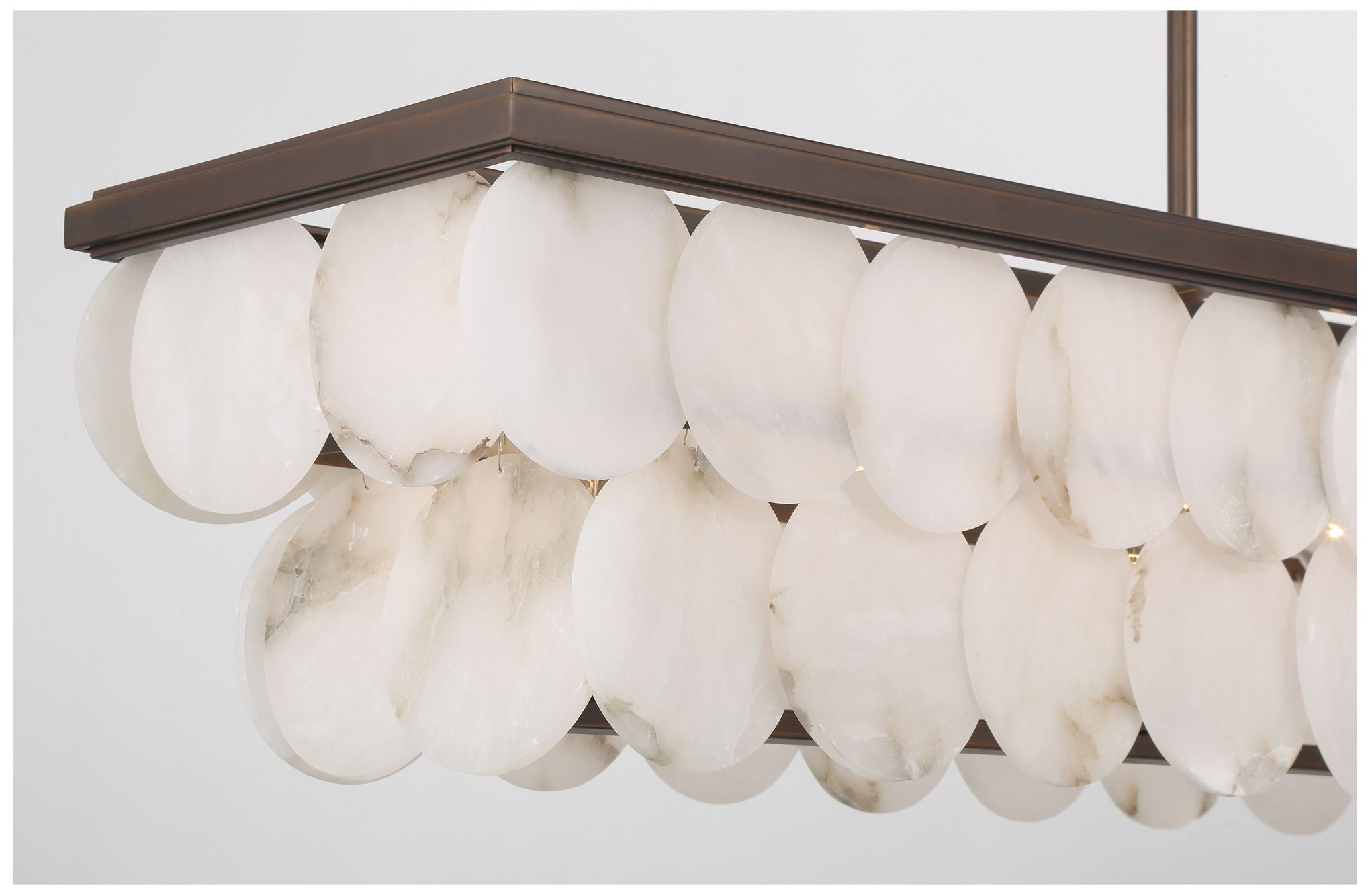 Image 7 Metropolitan Olyra 8-Light 59.75-in Plated Dark Bronze Linear Chandelier more views